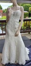 justin alexander wedding dress 10 for sale  BURY