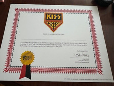 Certificado Oficial de Membro KISS ARMY Oficialmente Licenciado Gene SImmons, Ace Frehley comprar usado  Enviando para Brazil