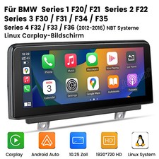 10.25''' Carplay Radio samochodowe GPS NAVI do BMW F20 F22 F30 F31 F32 F33 F34 F36 NBT na sprzedaż  Wysyłka do Poland