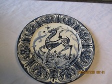 Wandteller keramik handgemalt gebraucht kaufen  Hamburg