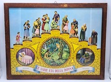 QUADRO CON STAMPA-ANTONIO COLLINO-LE VARIE ETÀ DELLA DONNA-ANNI 40'-VINTAGE, usado comprar usado  Enviando para Brazil