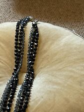 Necklace black sparkly for sale  LLANYBYDDER