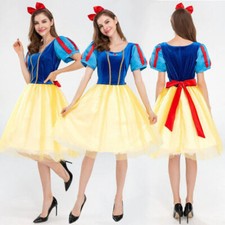 Cosplay Vestido de Princesa Branca de Neve Adulto Crianças Saias Halloween Carnaval Ternos, usado comprar usado  Enviando para Brazil