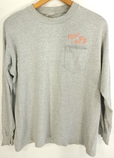 Camiseta masculina gráfica vintage Port Hole Lounge cinza grande manga longa bicicleta semana anos 90 comprar usado  Enviando para Brazil