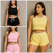 Ladies sleeveless ribbed for sale  MANCHESTER