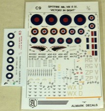 Almark decals spitfire for sale  BIRMINGHAM