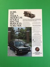 1980 FIAT BRAVA ORIGINAL VINTAGE IMPRESSO ANÚNCIO ANÚNCIO IMPRESSO, usado comprar usado  Enviando para Brazil