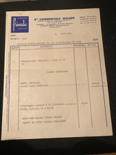 Advertising invoice wilson d'occasion  Expédié en Belgium