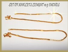 22k gold anklets for sale  ILFORD