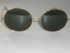 ÓCULOS DE SOL AVIADOR VINTAGE BAUSCH & LOMB 58mm GRANDE ARISTA REDONDO VIDRO LENNON comprar usado  Enviando para Brazil