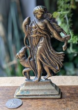 Antique brass woman for sale  LIVERPOOL