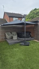 Rectangular parasol grey for sale  ROTHERHAM
