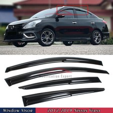 Para 2012-2019 Nissan Versa Sedan Mugen Estilo Viseiras de Janela Protetores de Chuva Defletor comprar usado  Enviando para Brazil