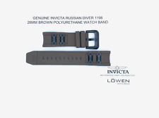 Autêntica pulseira de relógio Invicta Russian Diver 1198 marrom poliuretano 26mm comprar usado  Enviando para Brazil