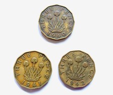 Set three pence for sale  CHESTERFIELD