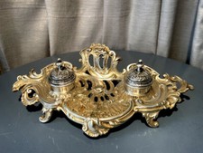 Encrier bronze rocaille d'occasion  Plombières-les-Bains