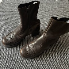 Original leather platform for sale  BRIGHTON