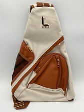 Usado, Bolsa crossover Loulu bege acabamento bronzeado nova em folha com bolsa original comprar usado  Enviando para Brazil