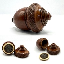 Usado, Ralador de noz-moscada Sublime GIII bolota esculpida c.1820 comprar usado  Enviando para Brazil