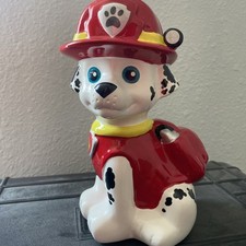 2015 Paw Patrol Marshall Dalmation Fireman moeda cerâmica cofrinho Spin Master comprar usado  Enviando para Brazil
