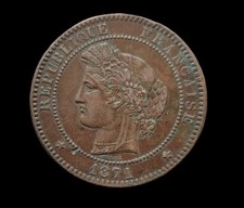 Cérès centimes 1871 d'occasion  Fagnières