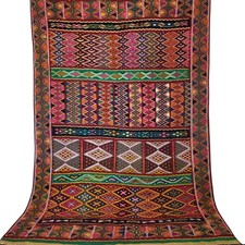 Tapete de lã marroquino obra-prima tecido à mão tapete berbere vibrante Boujaad Kilim, usado comprar usado  Enviando para Brazil