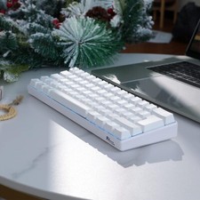 RK ROYAL KLUDGE RK61-DE 60% Teclado Mecânico, Bluetooth/Com Fio, Interruptores Vermelhos comprar usado  Enviando para Brazil