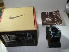 RELÓGIO AZUL SUPER RARO GRANDE NIKE FLATHEAD TREINAMENTO ESPORTIVO DUAL TIME RT $1200 CAIXA comprar usado  Enviando para Brazil