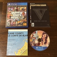 Grand Theft Auto V Premium Edition (PlayStation PS4, 2018) Completo Na Caixa Muito Bom Estado comprar usado  Enviando para Brazil
