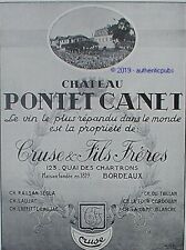 Advertisement chateau pontet d'occasion  Expédié en Belgium