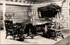 BALDWIN, Michigan RPPC foto cartão postal "SHRINE OF THE PINES" mesa para sala de jantar comprar usado  Enviando para Brazil