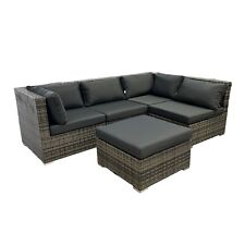 Grey rattan corner for sale  CHESTERFIELD