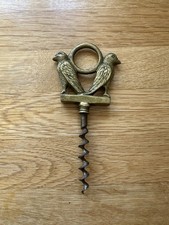 Brass corkscrew birds for sale  WARE
