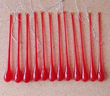 Red glass teardrop for sale  GILLINGHAM