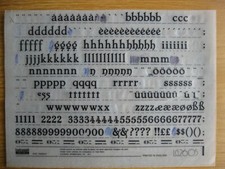 Letraset sheet low for sale  YORK