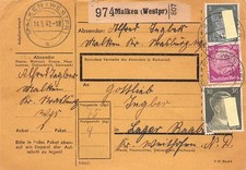 838720 paketkarte malken gebraucht kaufen  Deutschland