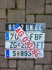 Nummernschilder license plates gebraucht kaufen  Kirchhundem