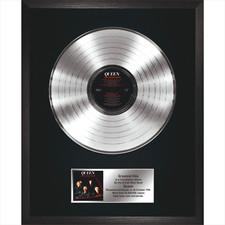 Queen – Greatest Hits / LP Platinum 12" / Lembrança em moldura preta / Lembranças comprar usado  Enviando para Brazil