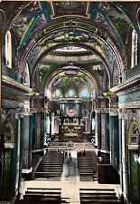 Cartolina interno santuario usato  Brescia