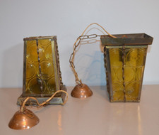 Pair yellow glass d'occasion  Expédié en Belgium