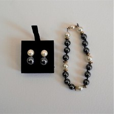 Black white cabouchon for sale  BRENTWOOD