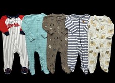 Usado, Lote de pijama bebê menino 6-9 meses 9 meses Carter's Foot Sleeper pacote comprar usado  Enviando para Brazil