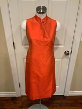 Vestido Max Mara laranja sem mangas 100% seda colarinho mandarim, tamanho 4 (EUA) 38 (IT) comprar usado  Enviando para Brazil