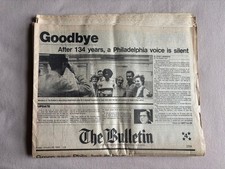Bulletin philadelphia final for sale  Conshohocken