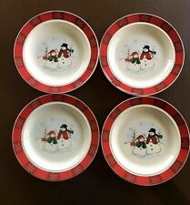 Royal Seasons RN3 Natal boneco de neve pratos de pão de grés, 6 5/8" conjunto de 4 comprar usado  Enviando para Brazil
