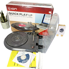 Gravador de conversão ION Quick Play LP USB toca-discos vinil para MP3 comprar usado Gravador de conversão ION Quick Play LP USB toca-discos vinil para MP3 comprar usado  Enviando para Brazil