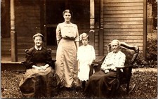 RPPC Rodzina Usłysz Huntingtona ok. 1910 Prawdziwa pocztówka ze zdjęciem D41 na sprzedaż  Wysyłka do Poland