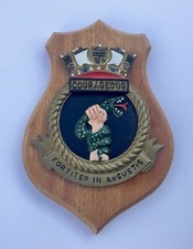 Hms courageous plaque for sale  BARNSTAPLE
