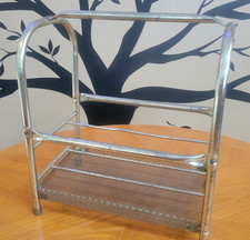Usado, Suporte de registro vintage MCM latão metal carregador fio art déco 16x14,5x9" comprar usado  Enviando para Brazil