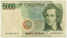 5000 lire banca usato  Pignataro Maggiore